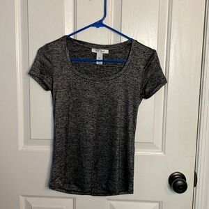 White House Black Market Shimmer Short Sleeve Tee